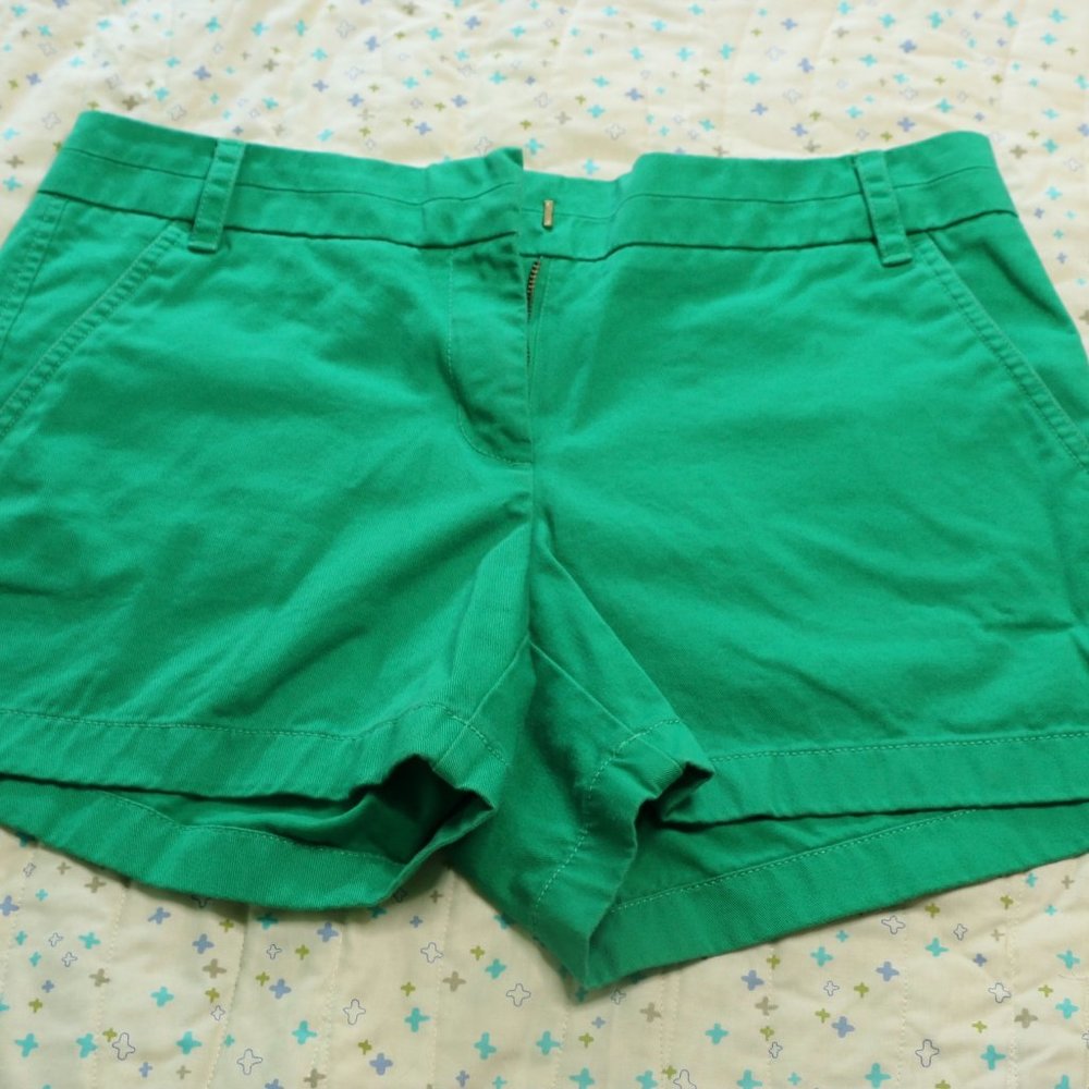J Crew Chino Shorts Kelly Green